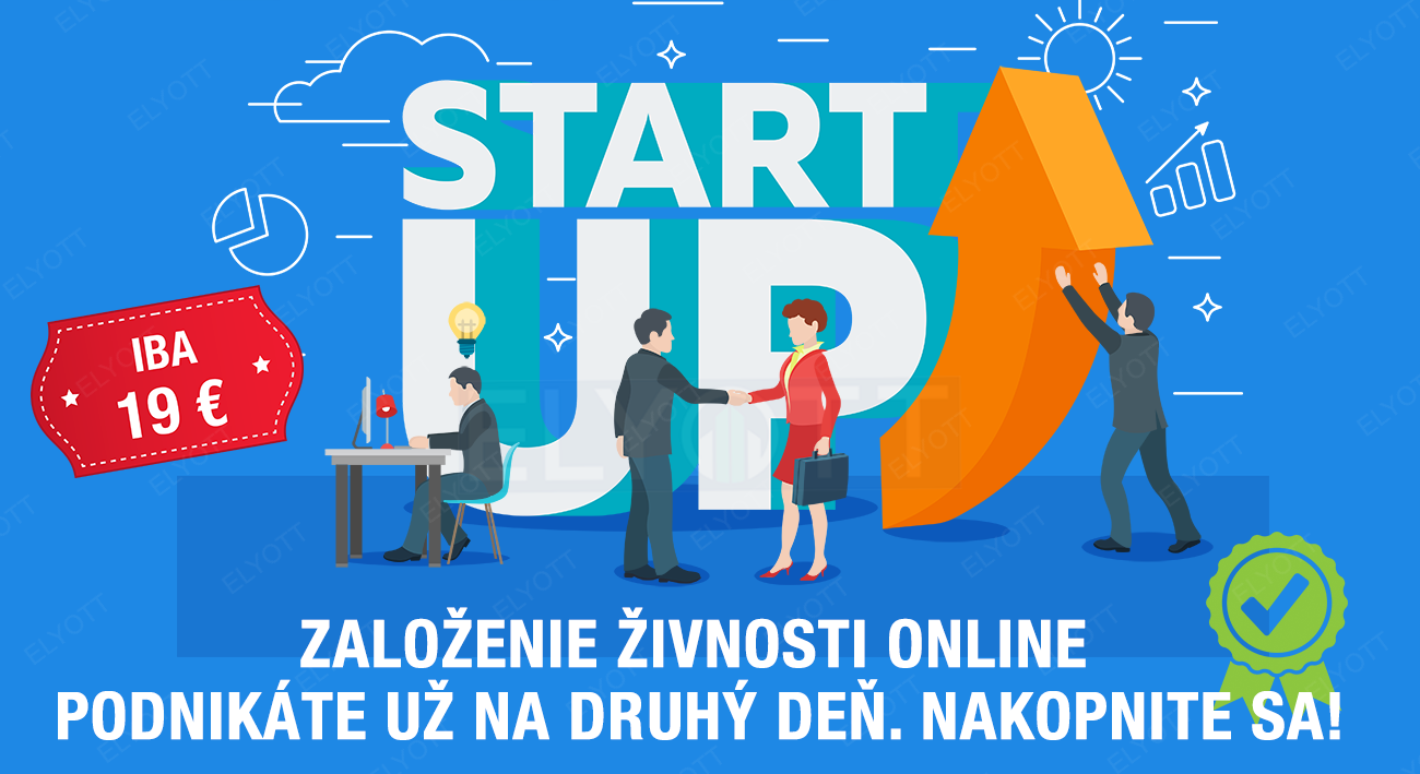 startup_zivnost image startup_zivnost Založiť živnosť online za 19 € | aj ako platca DPH | ELYOTT